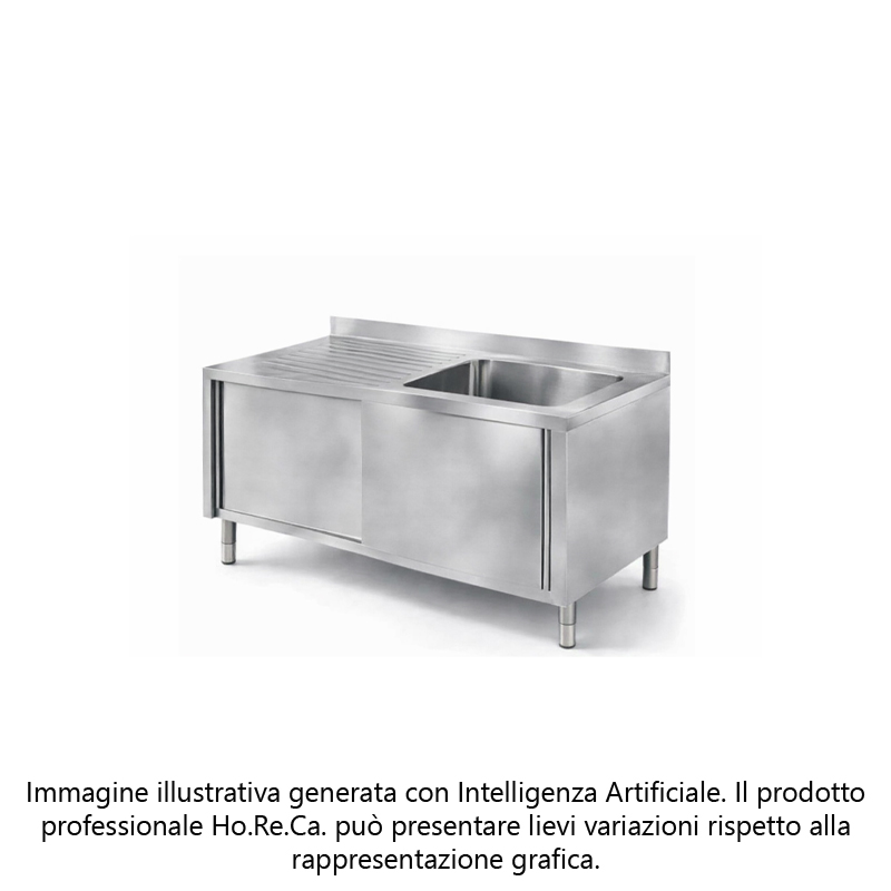 Lavatoio armadiato con ante scorrevoli profonditá 600